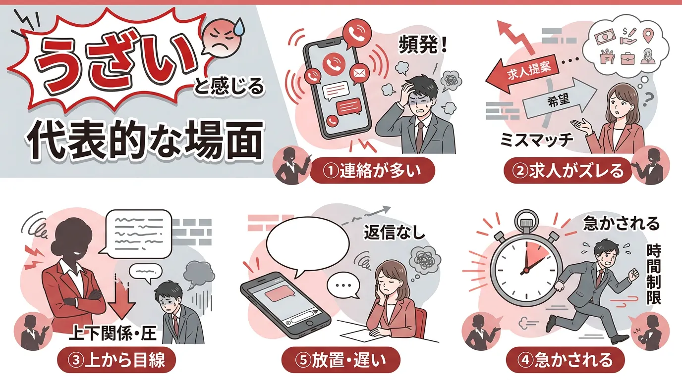 うざいと感じる代表的な場面