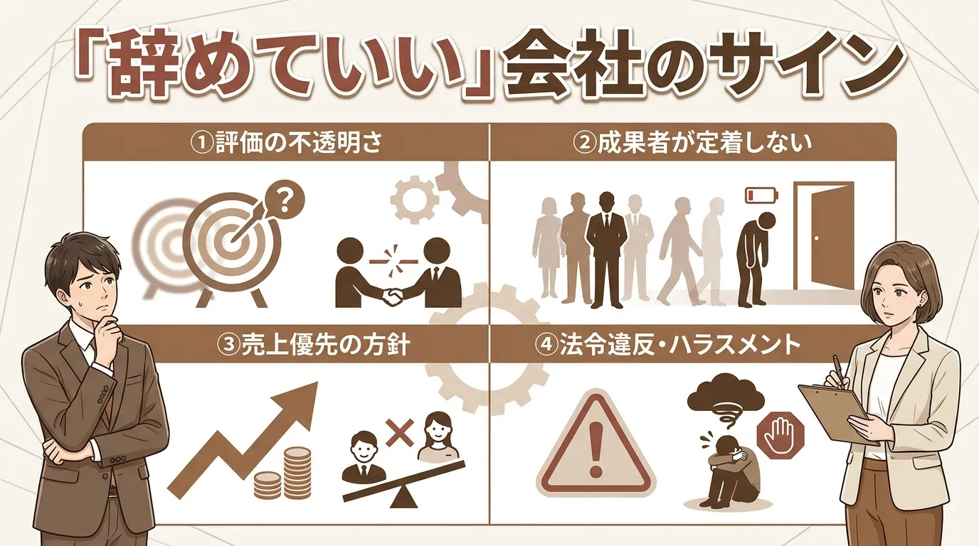 辞めていい会社のサイン