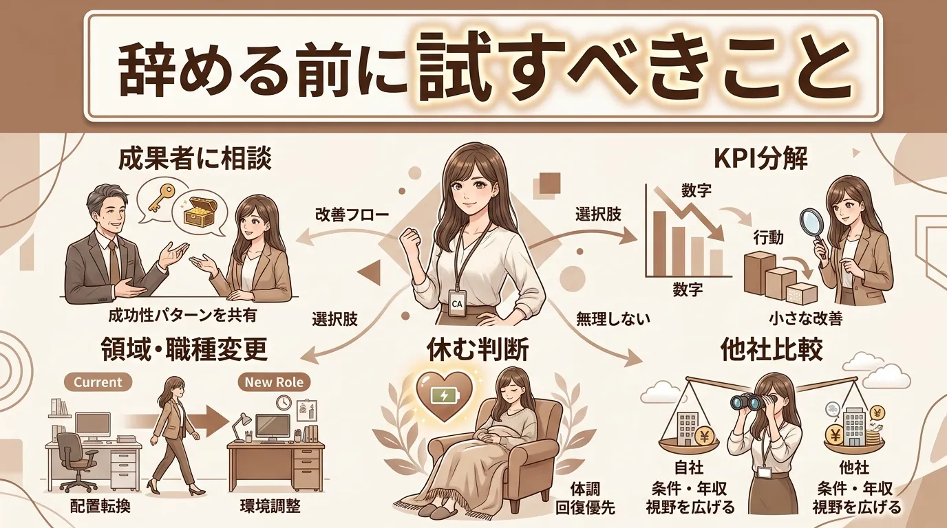 辞める前に試すべきこと