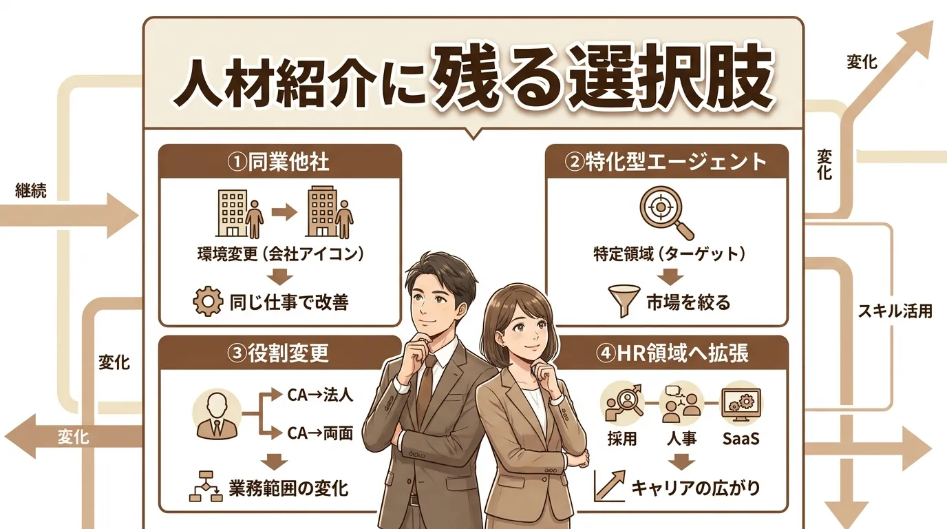 人材紹介に残る選択肢