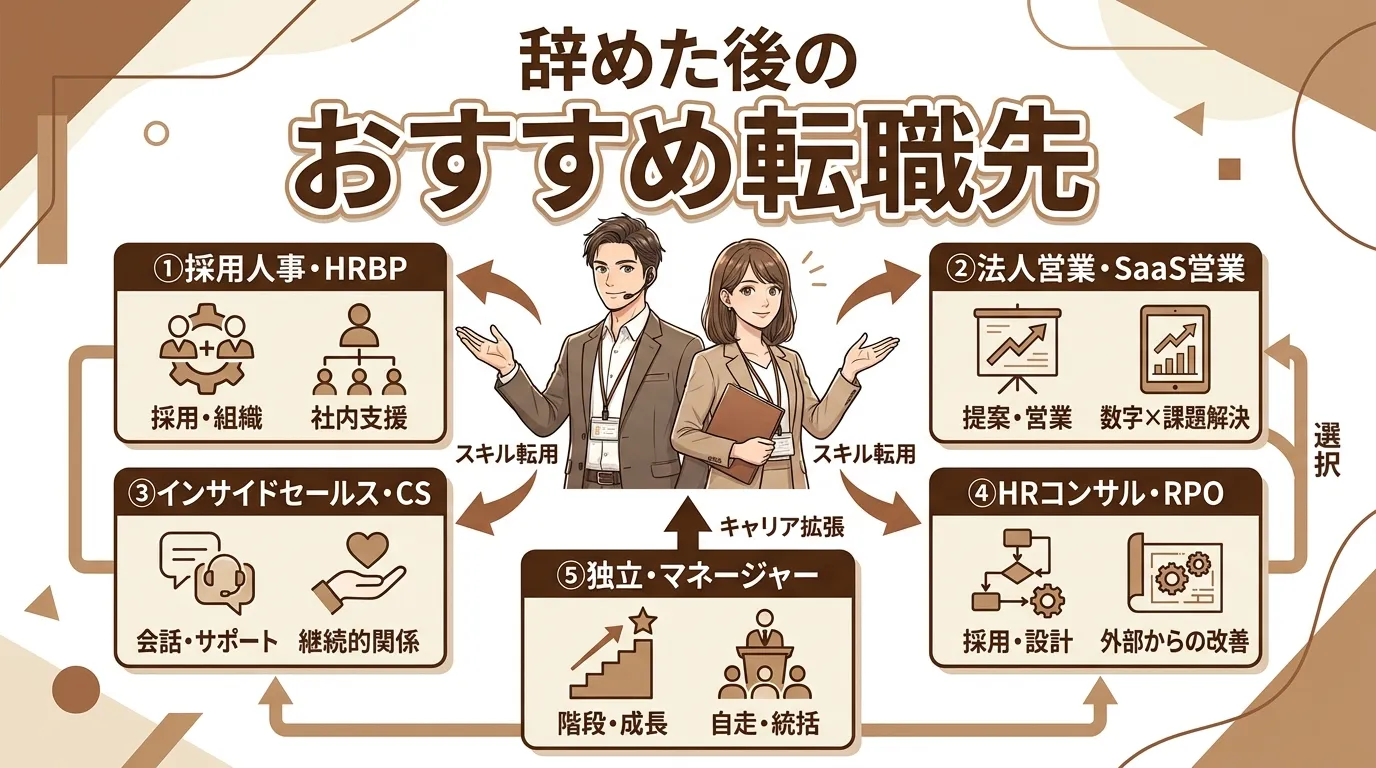 辞めた後のおすすめ転職先