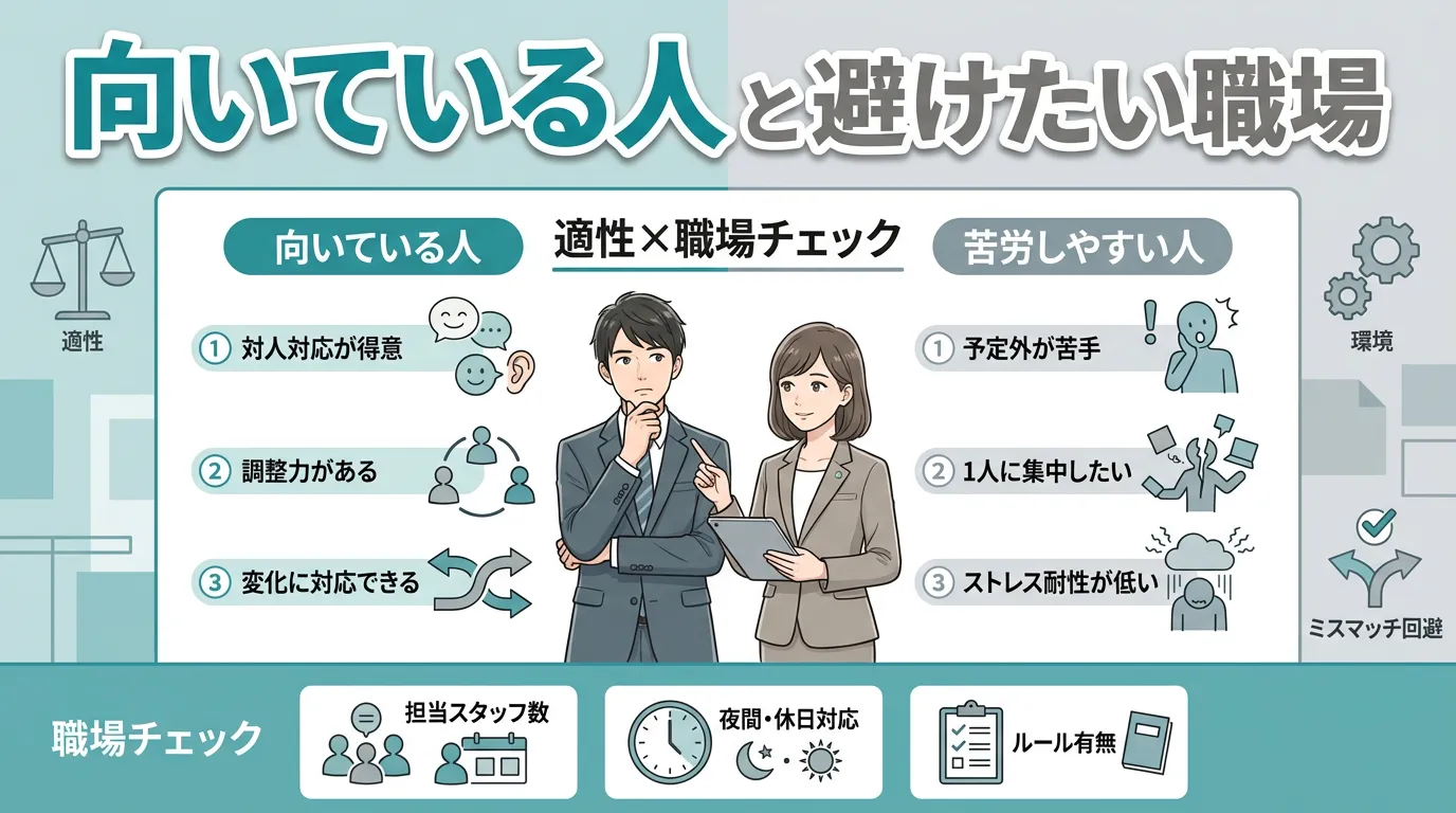 派遣のキャリアアドバイザーに向いている人と避けたい職場