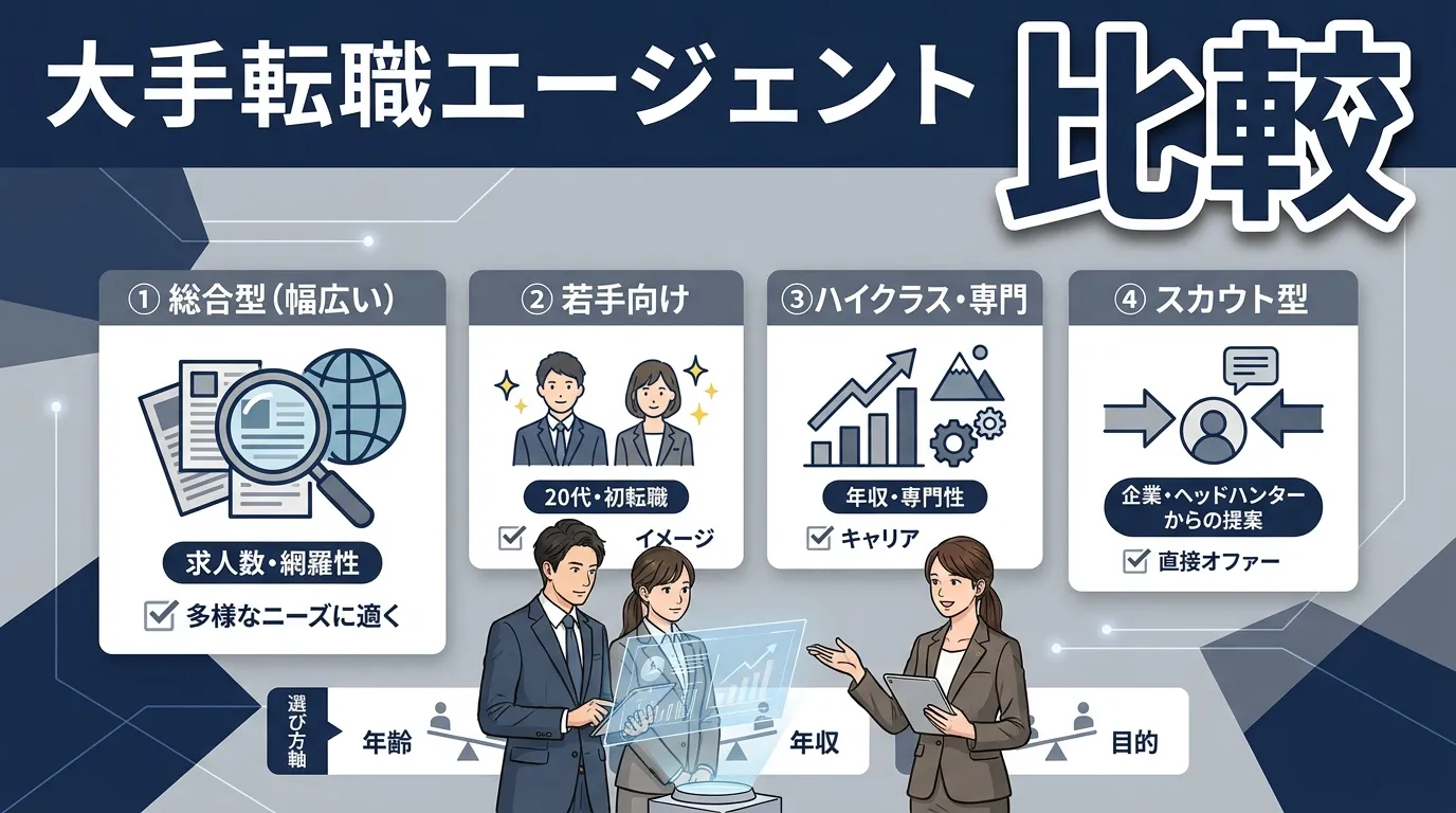 大手転職エージェント比較