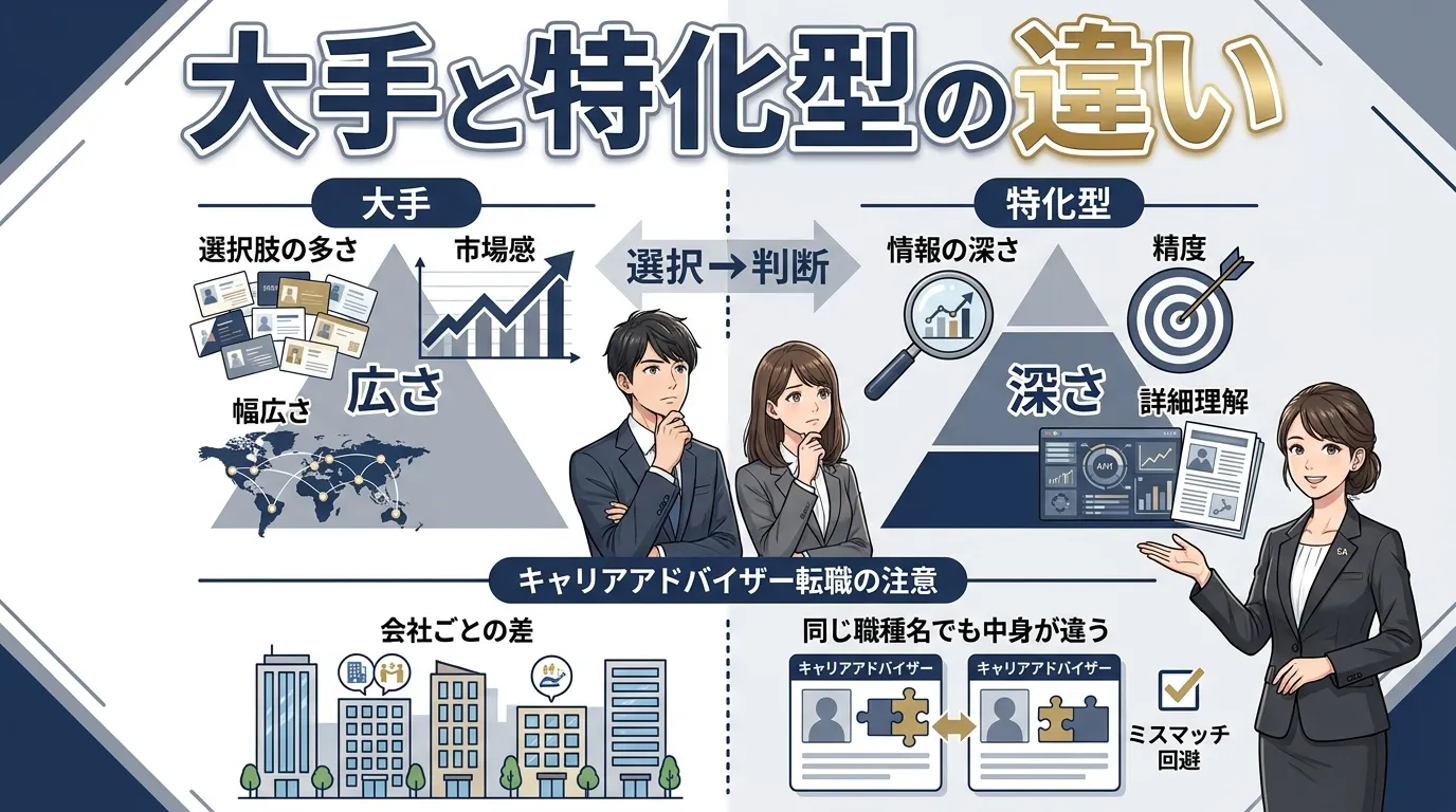 大手と特化型の違い