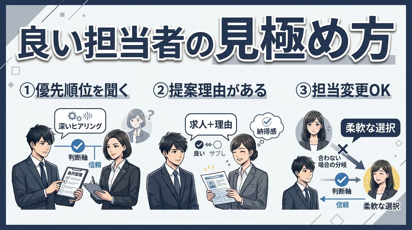 良い担当者の見極め方