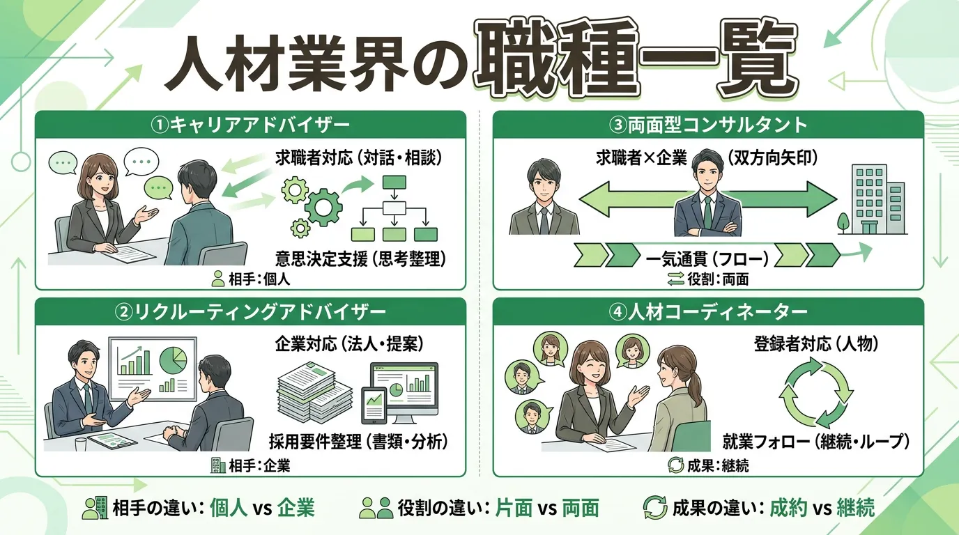 人材業界の職種一覧