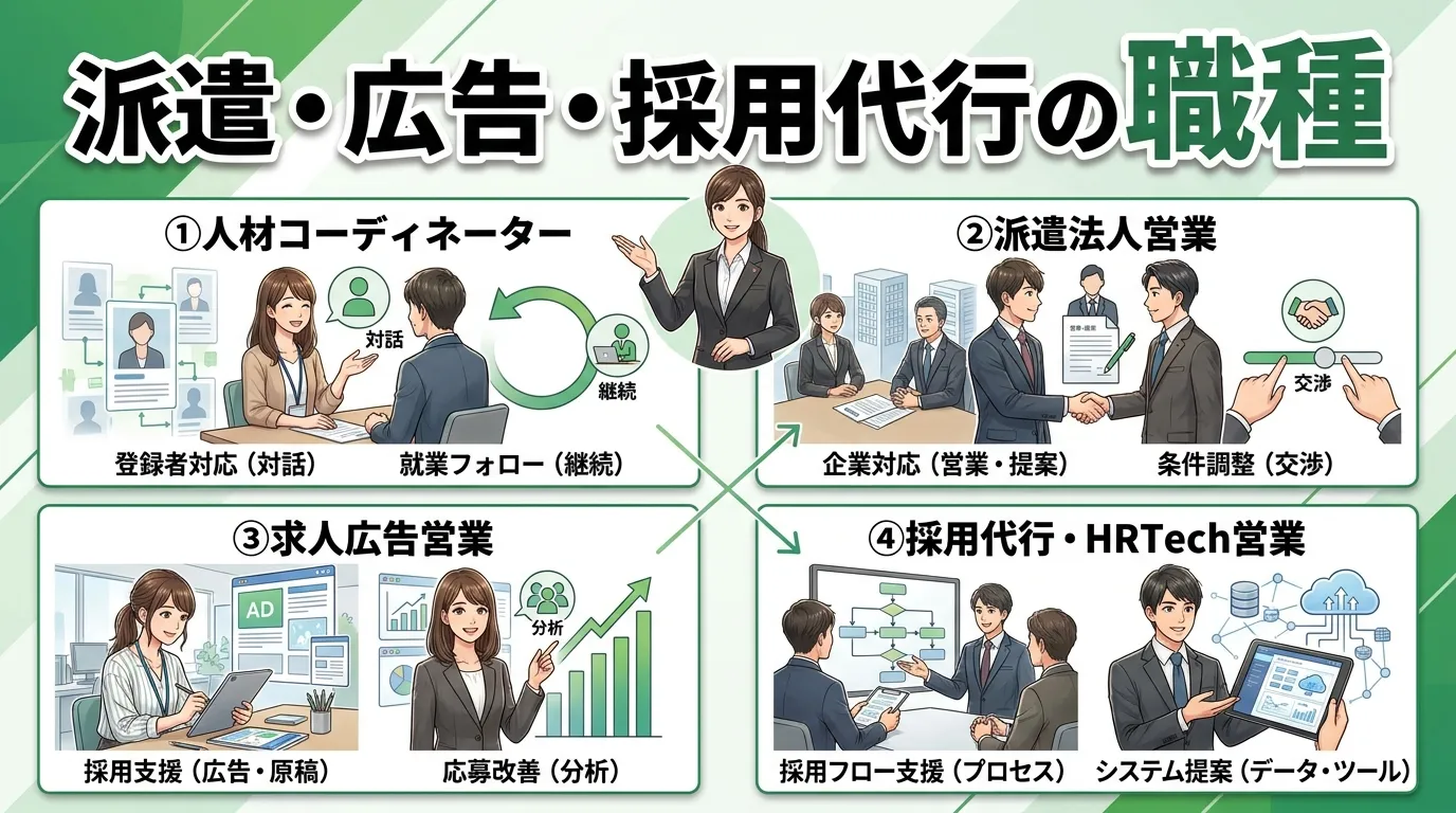 派遣・広告・採用代行の職種
