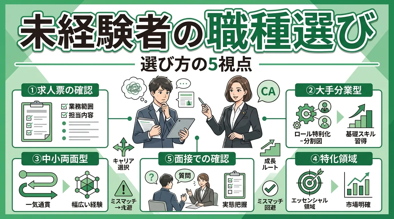 未経験者の職種選び